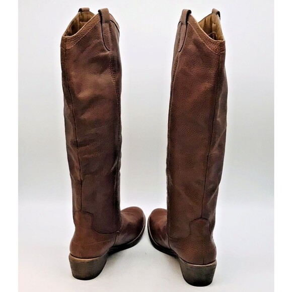 Franco Fortini Winchester Boots Women's 6.5M Brown Leather Knee High Equestrian - Picture 7 of 11